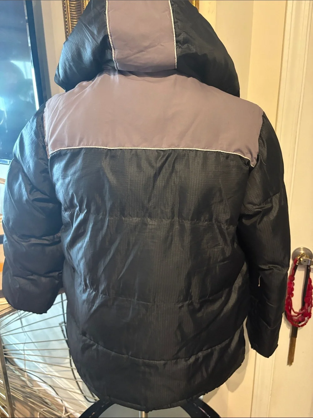 Arizona Kids Black and Gray Insulated Puffer Jacket